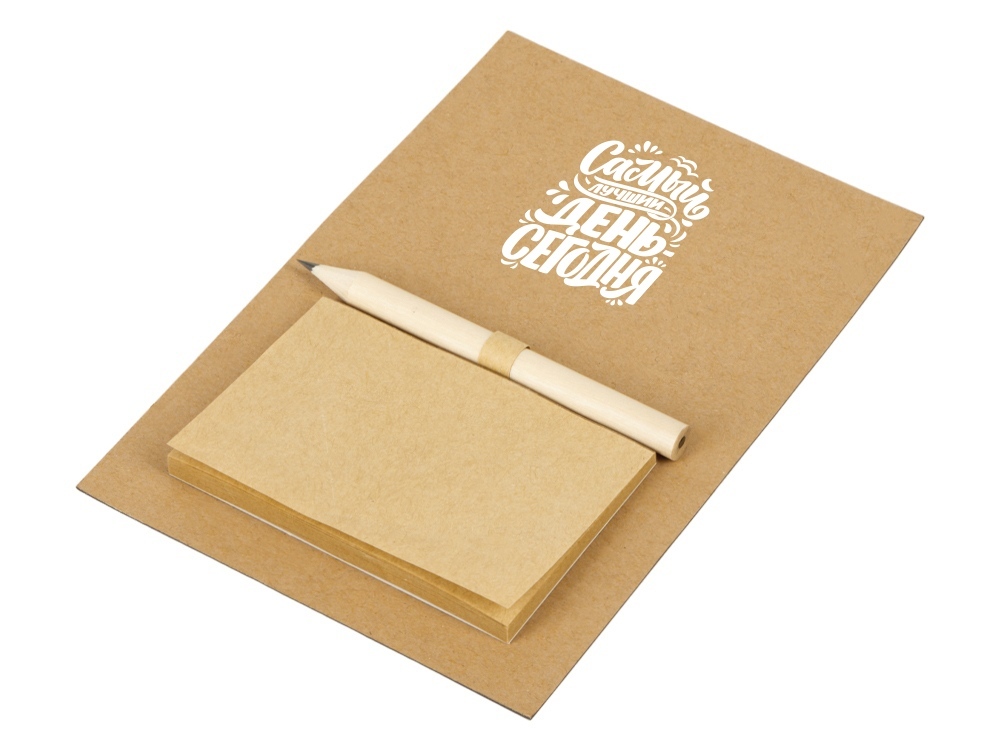 Магнит на холодильник с блокнотом и карандашом для заметок Magny с логотипом  | Print Logo