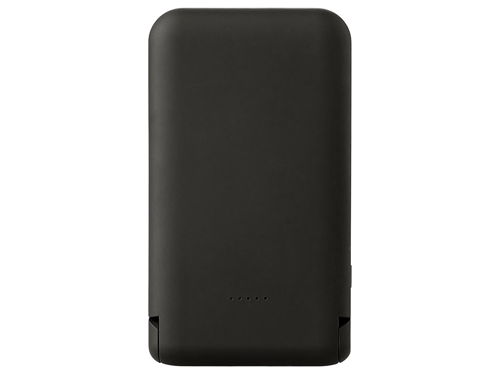 Беспроводной внешний аккумулятор с подсветкой лого и подставкой Magflash, 10000 мАч, 15 Вт, черный