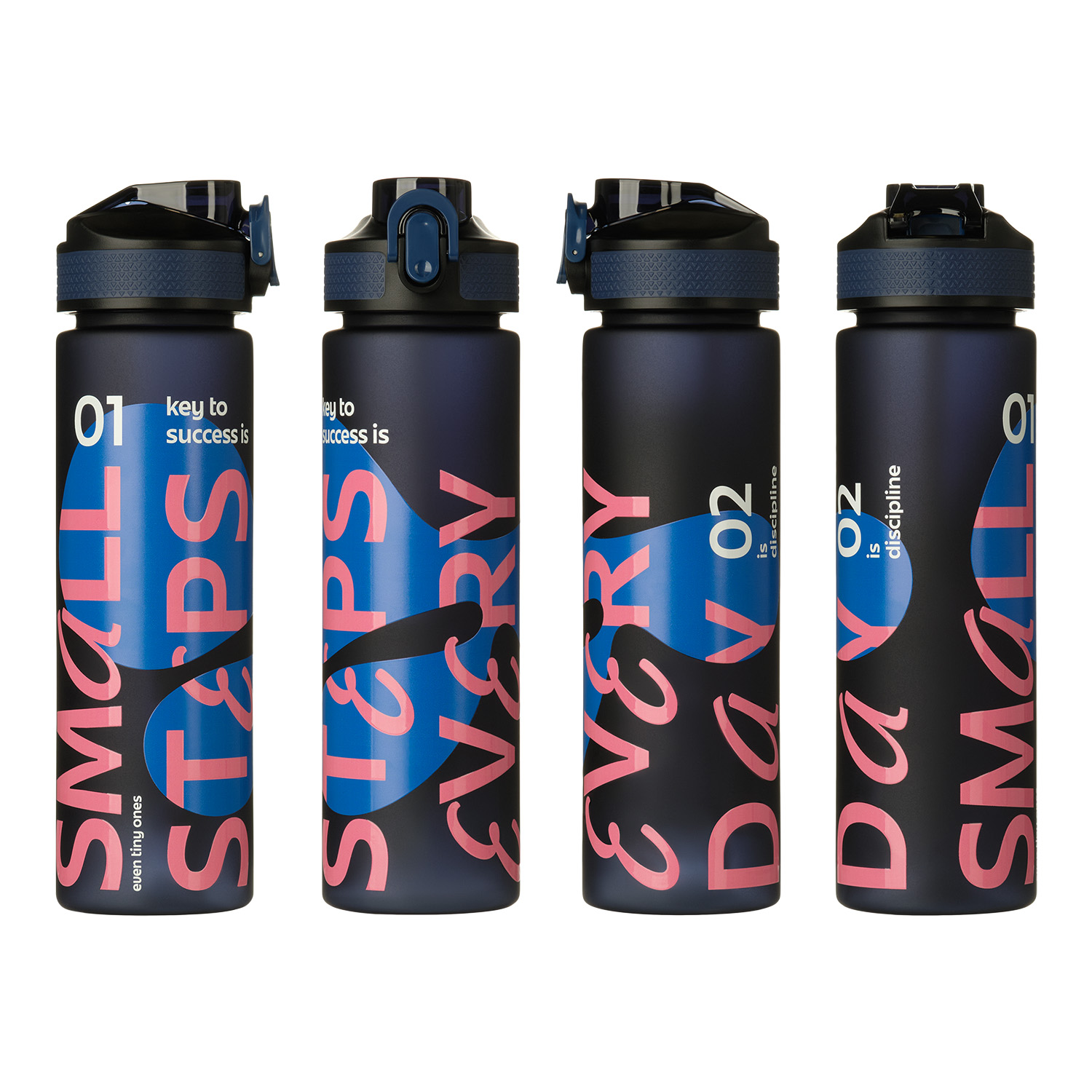 Бутылка для воды Флип, синяя