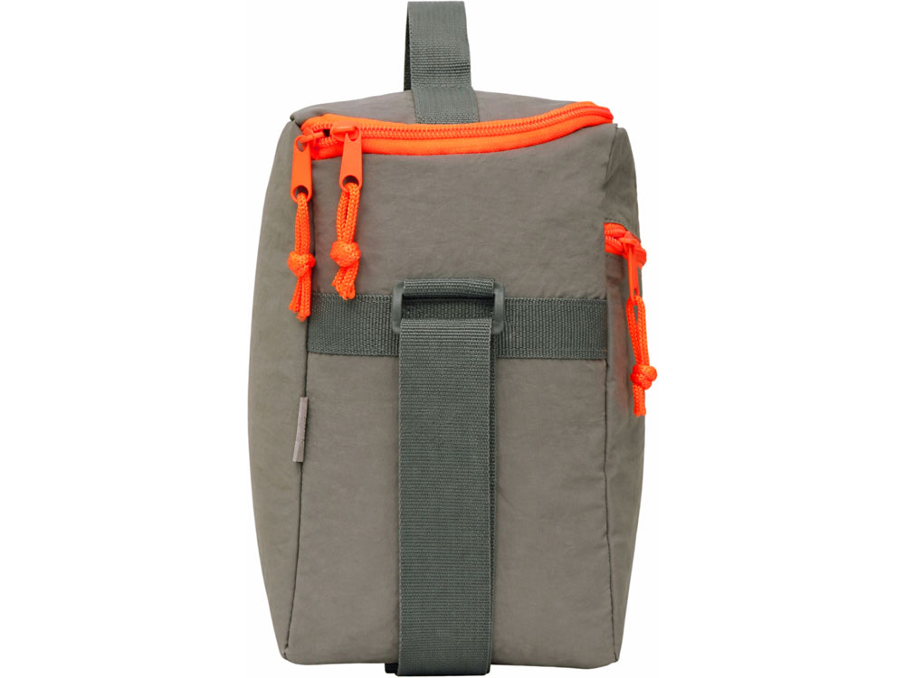 Изотермическая сумка-холодильник Neo Classic c контрастной молнией, серый/оранжевый