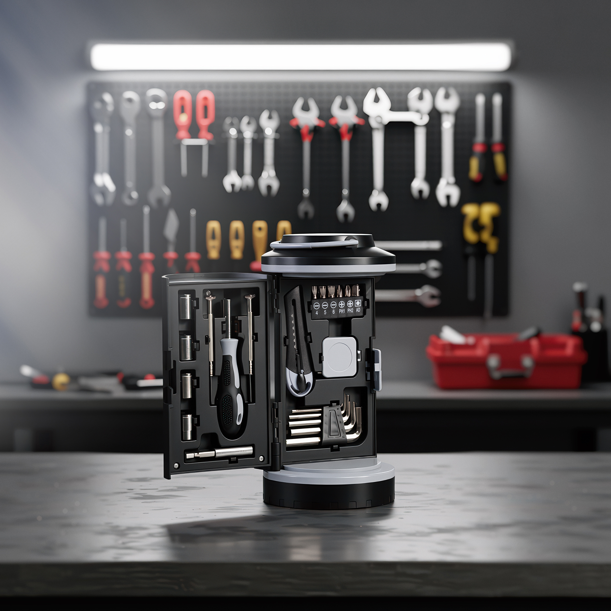 Набор инструментов "Pod" с фонарем фото на сайте  Print Logo.