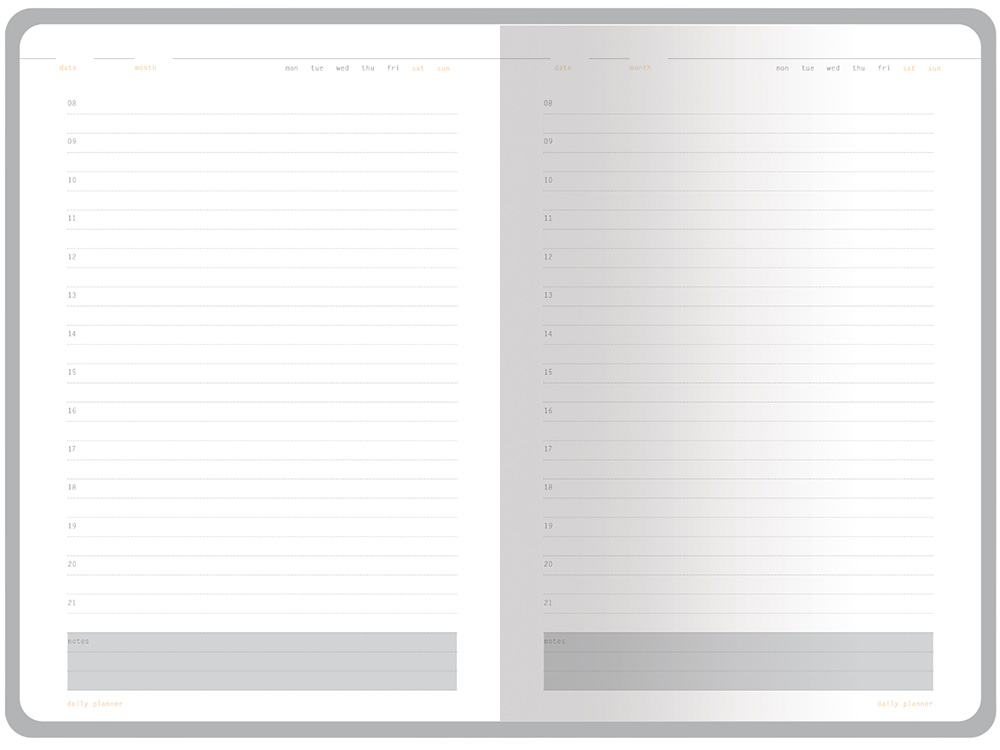 Ежедневник А5 недатированный Mercury, зеленый