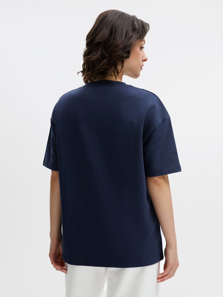 Футболка унисекс Durington, темно-синяя, размер M/L