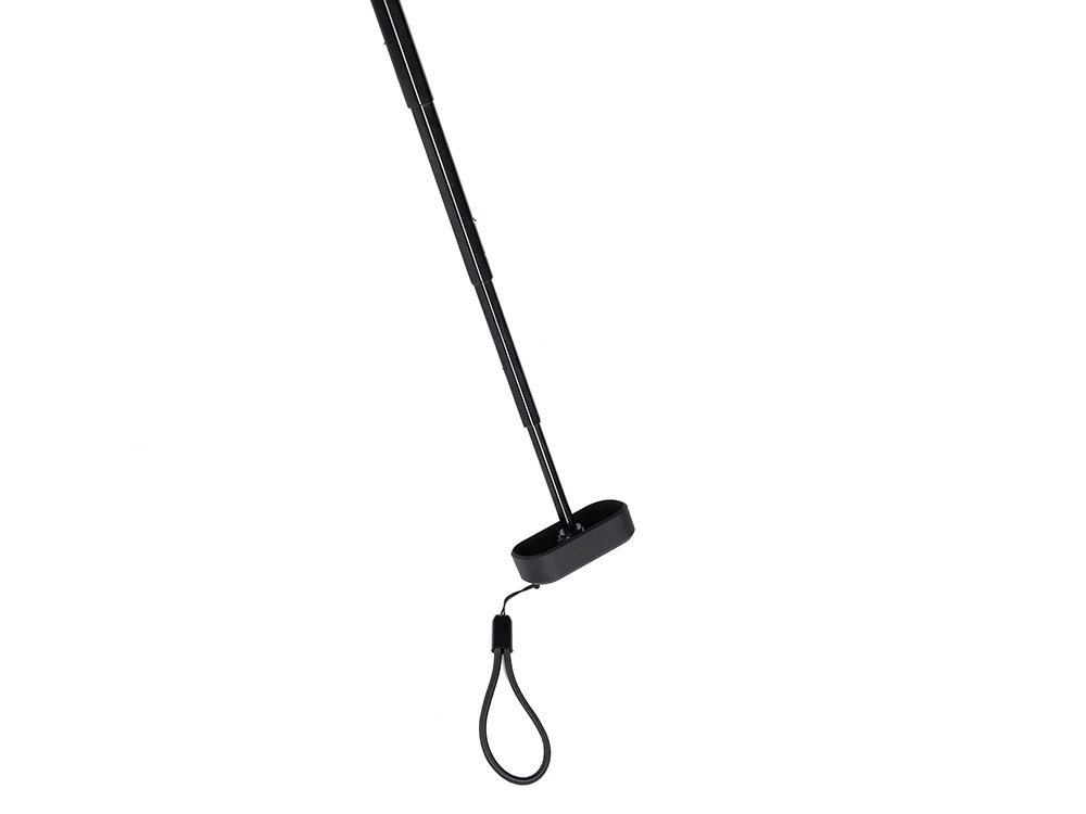 Зонт складной женский TORBER, механика, 5 сложений, синий, каркас алюминий, эпонж, пластиковая ручка, диаметр 91 см