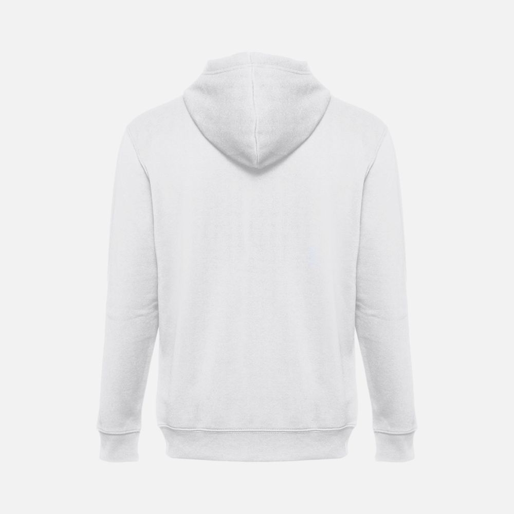 Толстовка мужская на молнии с капюшоном Amsterdam, белая, размер M