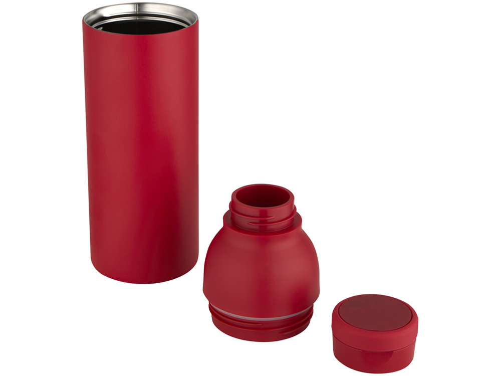 Illuminate бутылка-термос для воды с двойными стенками объемом 650 мл из переработанной нержавеющей стали, сертифицированной по стандарту RCS - Красный