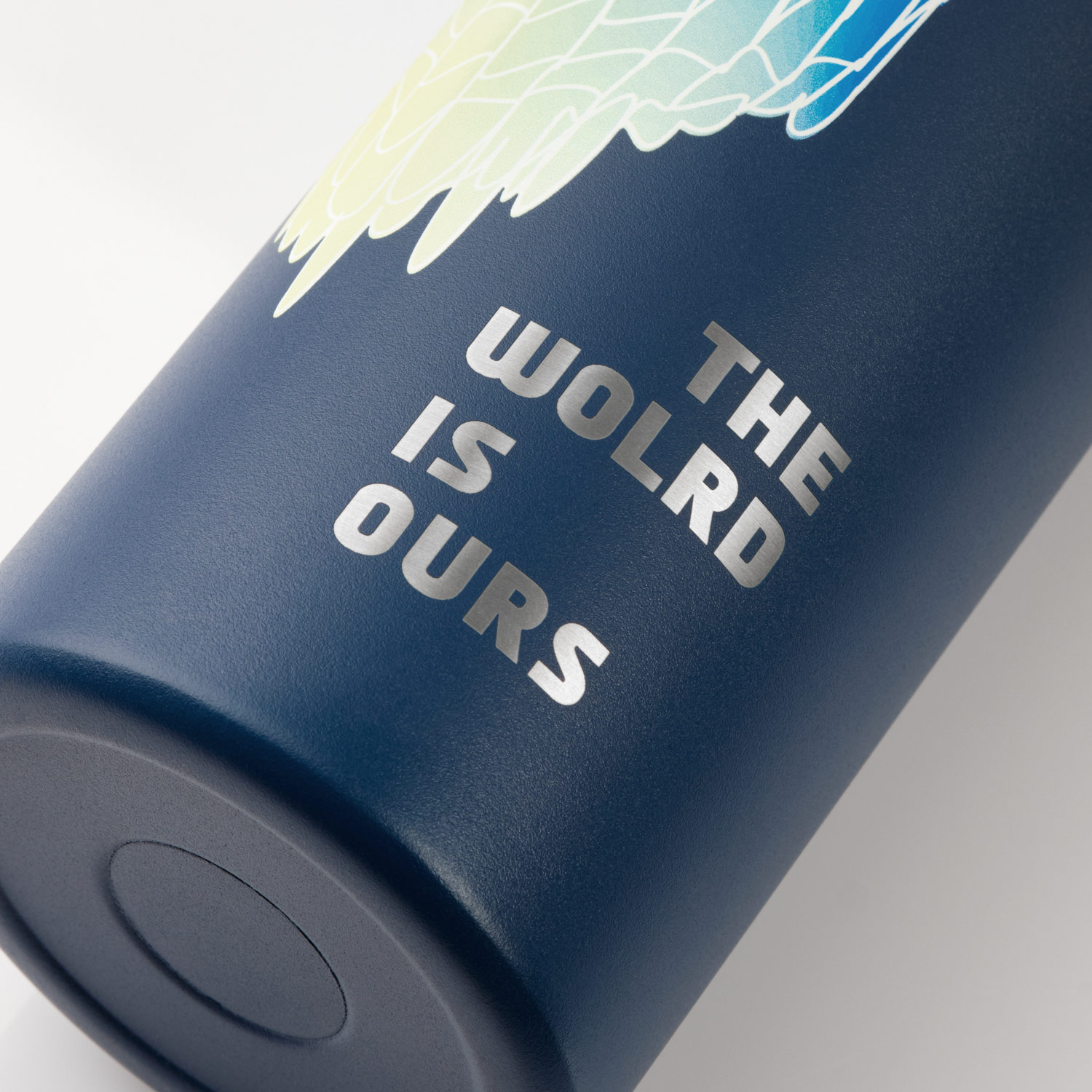 Термобутылка вакуумная герметичная Аллегра (Allegra), синяя