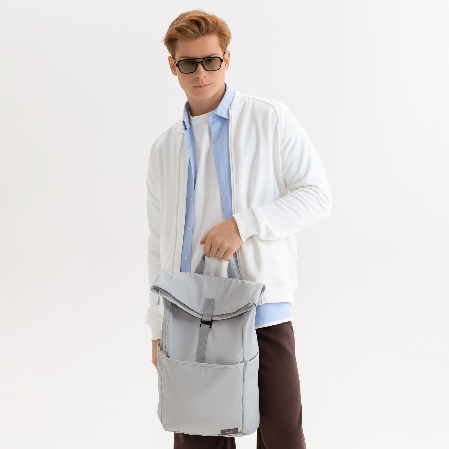 Толстовка на молнии, унисекс TORRES белая, размер XXL