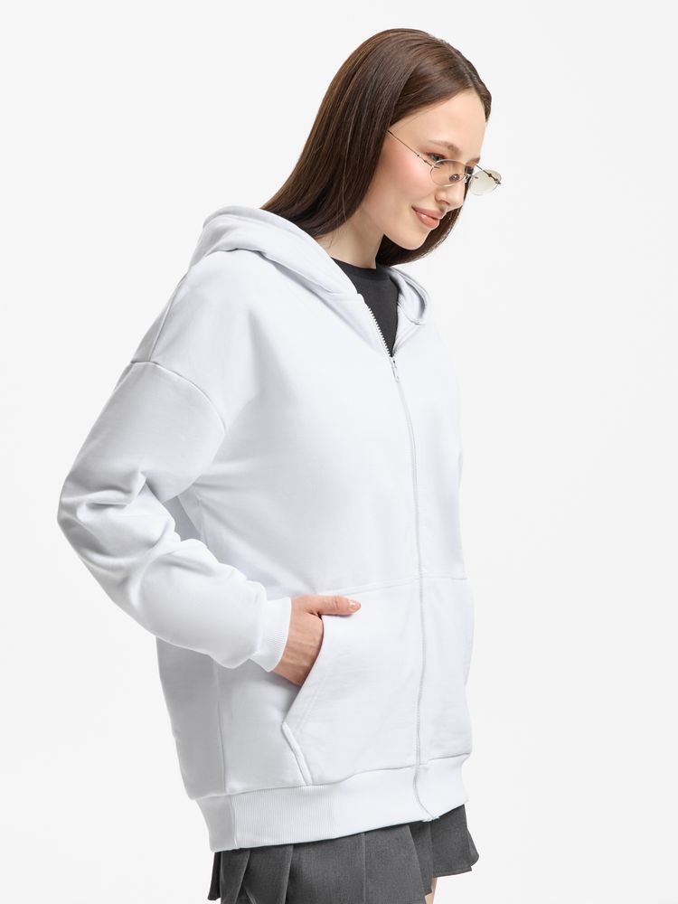 Толстовка унисекс оверсайз Sartoro, белая, размер 3XL/4XL