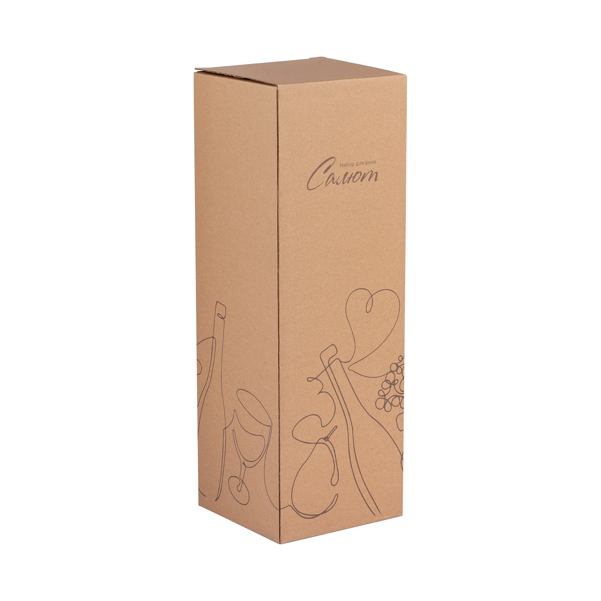 Набор винный "Салют" в подарочной коробке фото на сайте Print Logo.