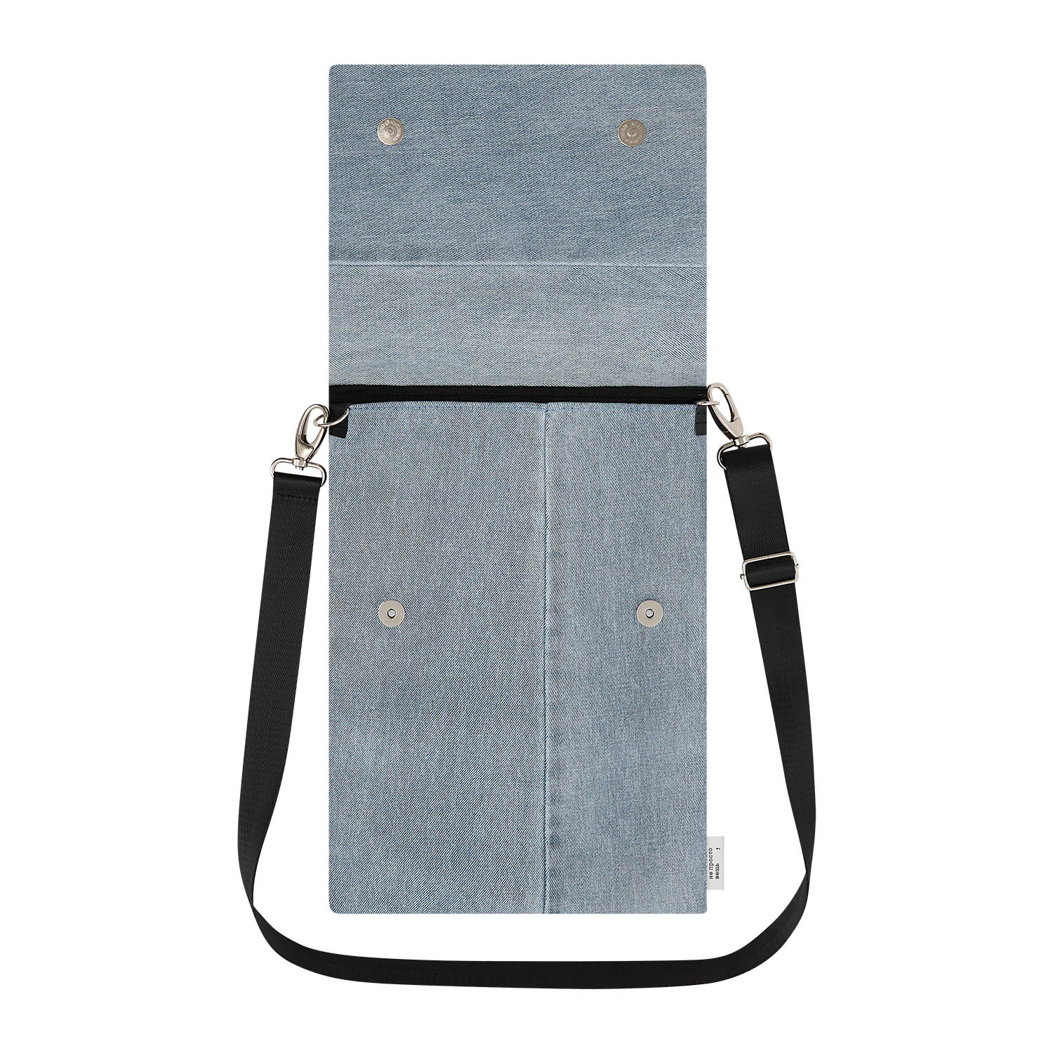 Чехол для ноутбука Portobello x Не просто вещь — пример нанесения логотипа (Portobello Шопперы) | Print Logo