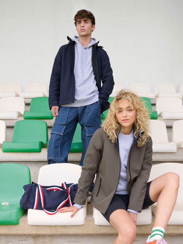 Куртка софтшелл с капюшоном мужская Race Men фото на сайте Print Logo.