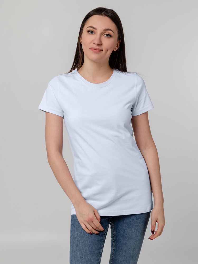 Футболка женская T-bolka Stretch Lady, белая (холодный оттенок), размер S