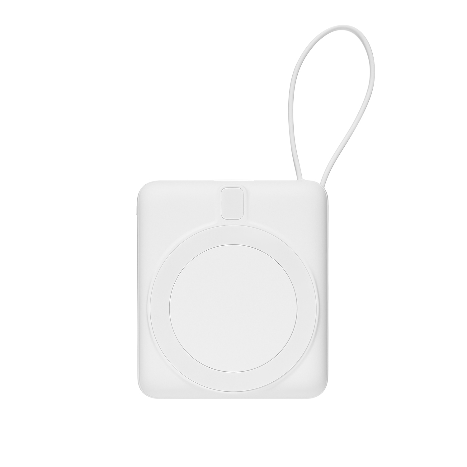 Внешний аккумулятор с подсветкой Риттер PD (Ritter PD) 10000mAh с функцией беспроводной зарядки 15W, белый