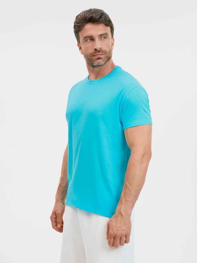 Футболка унисекс Regent 150, бирюзовая, размер 5XL