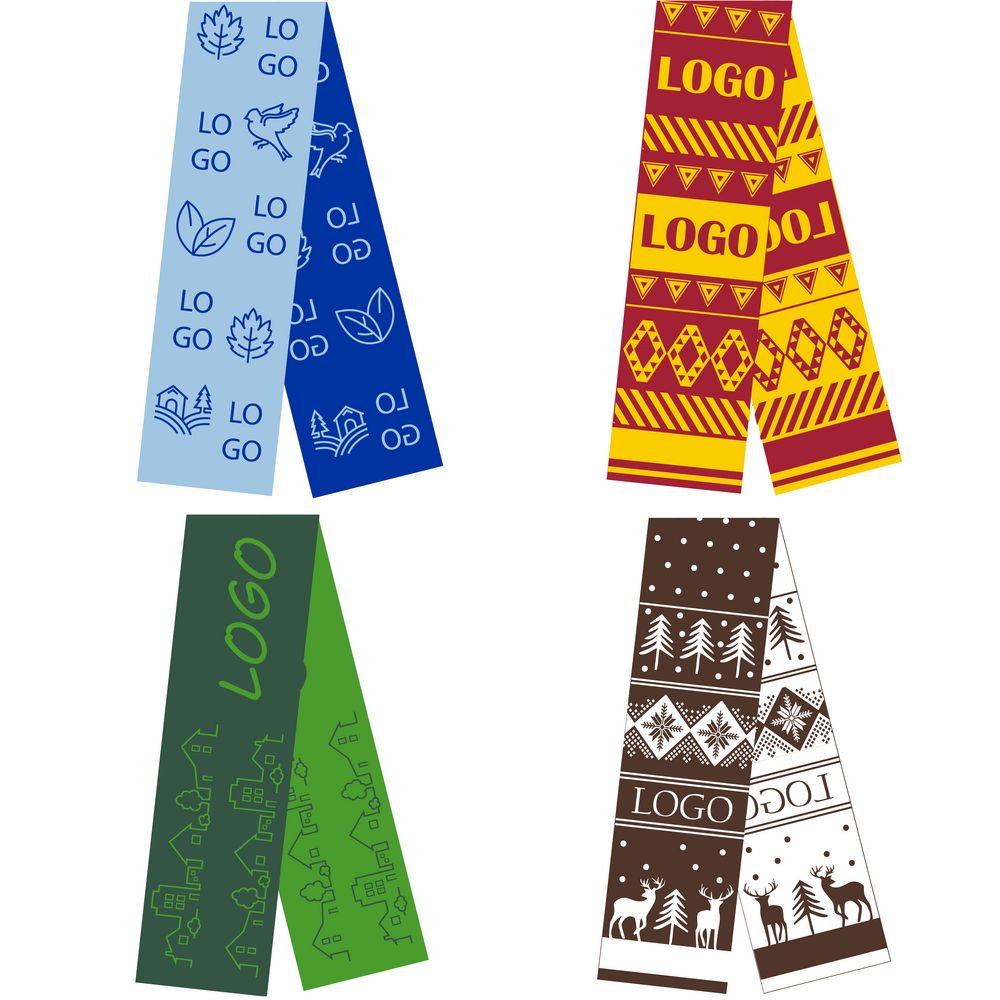 Шарф на заказ Tricksy Light, S с логотипом сделано в России | Print Logo