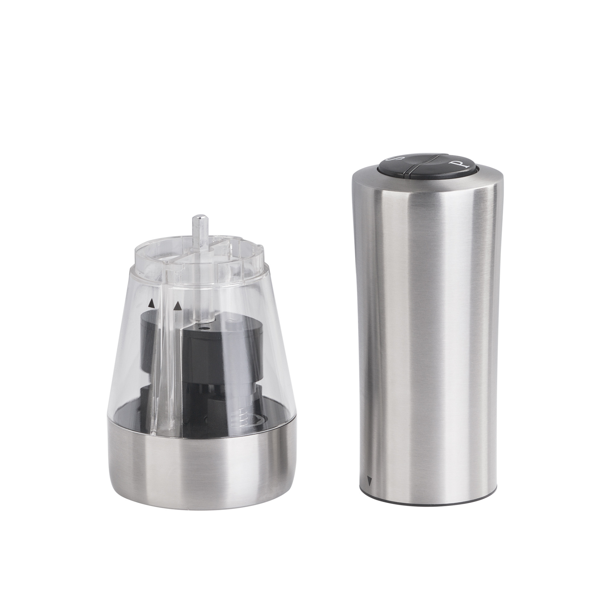 Электрическая мельница "Salt&Pepper" для специй двойная — пример нанесения логотипа () | Print Logo