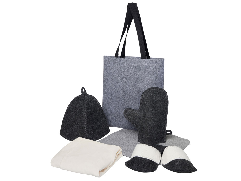 Банный набор с килтом Healing, мужской с логотипом  | Print Logo