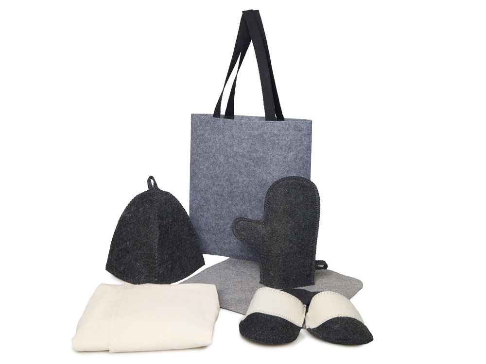 Банный набор с килтом Healing, мужской с логотипом  | Print Logo