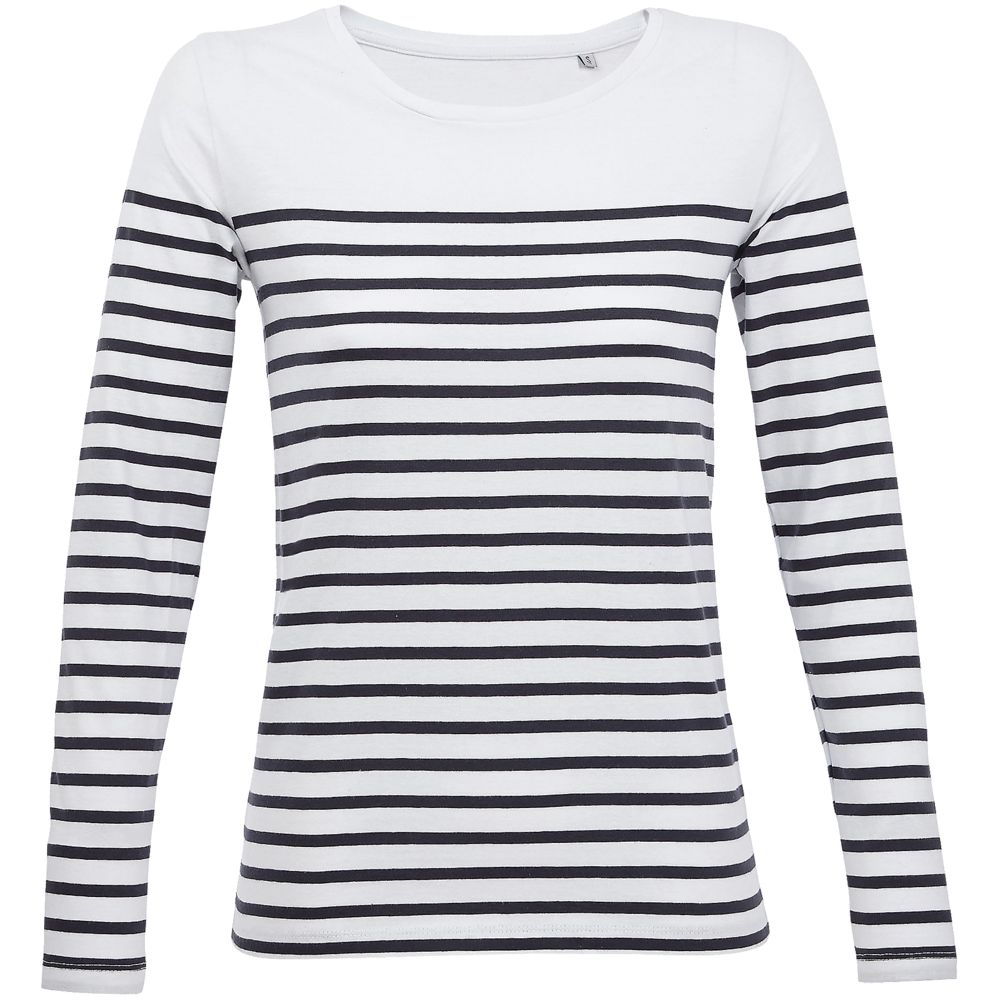 Футболка женская с длинным рукавом Matelot LSL Women с логотипом Sol's | Print Logo