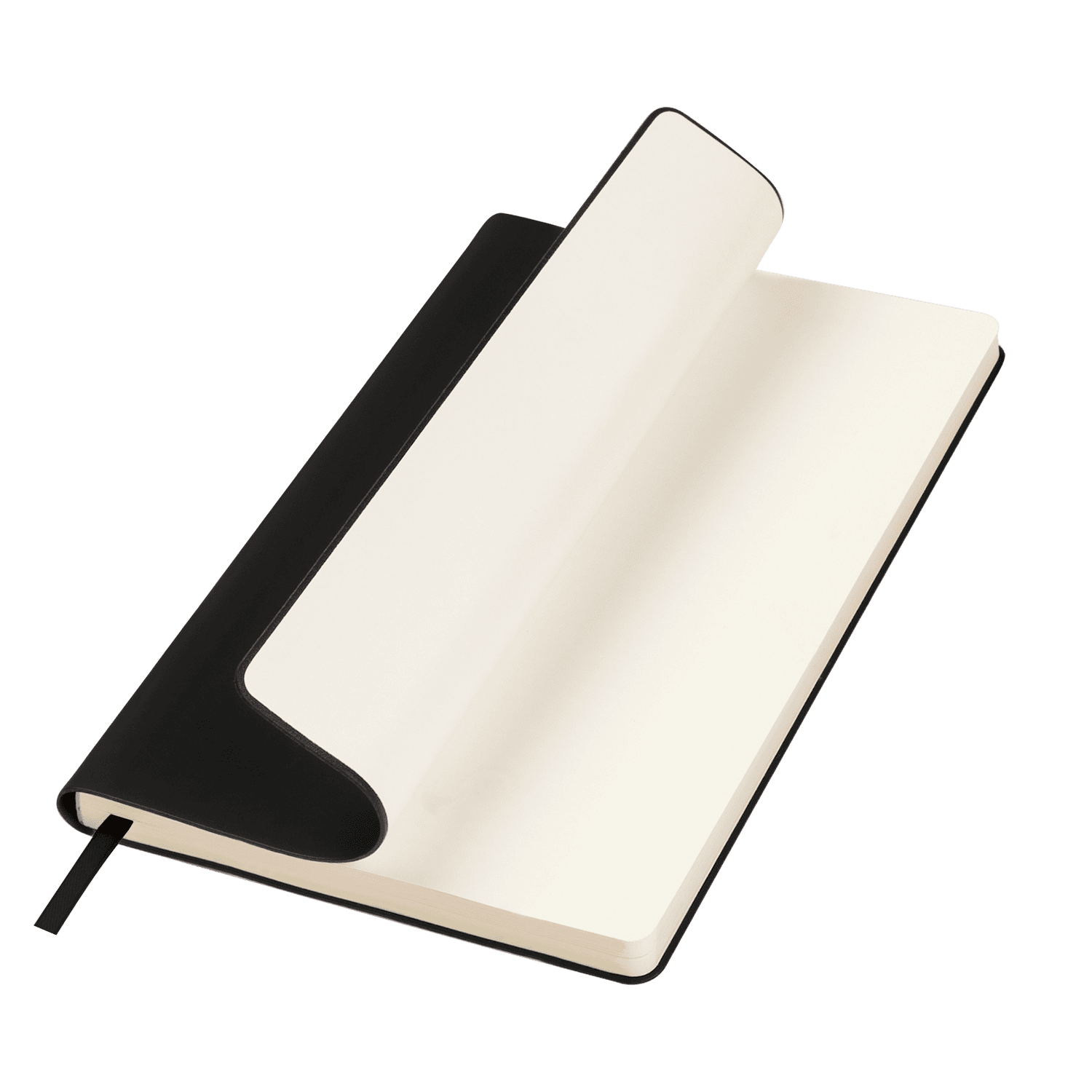 Ежедневник Спарк (Spark) недатированный, черный (без упаковки, без стикера) с логотипом Portobello Тренд | Print Logo