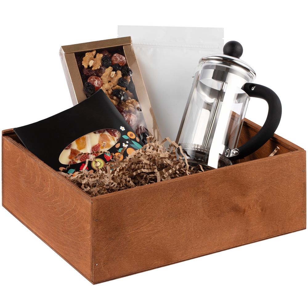 Деревянный ящик Eske — пример нанесения логотипа (сделано в России) | Print Logo