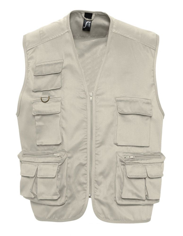 Жилет фотографа Wild 200 темно-синий с логотипом Sol's | Print Logo