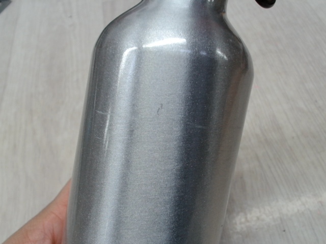 Бутылка Hip S с карабином 400мл, серебристый