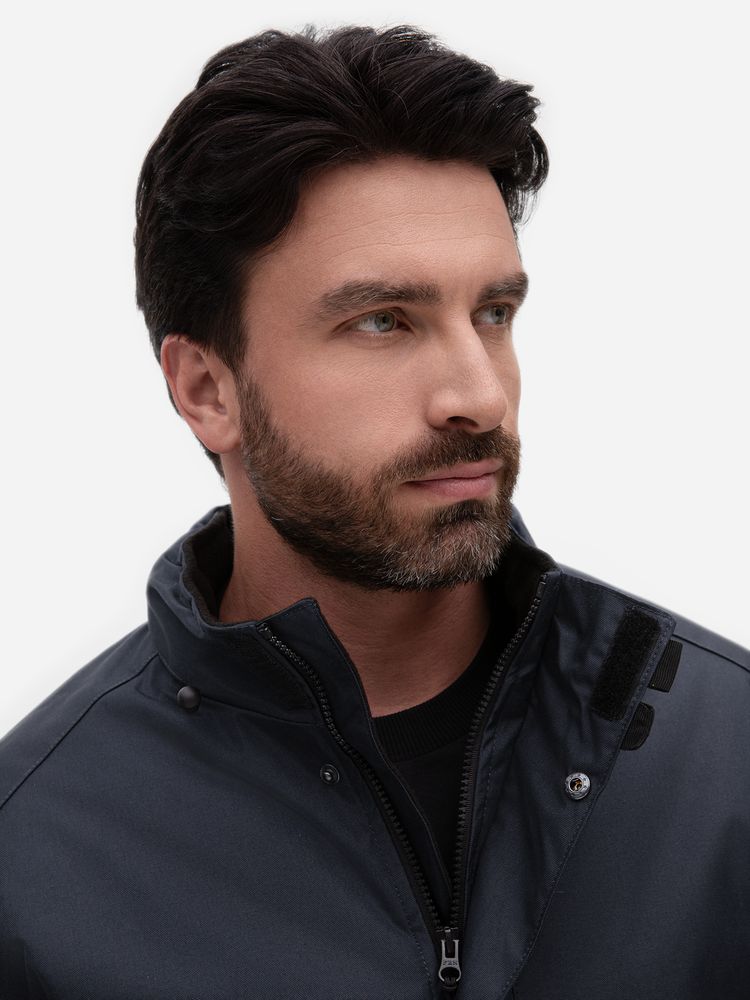 Куртка на стеганой подкладке Robyn темно-синяя, размер 4XL