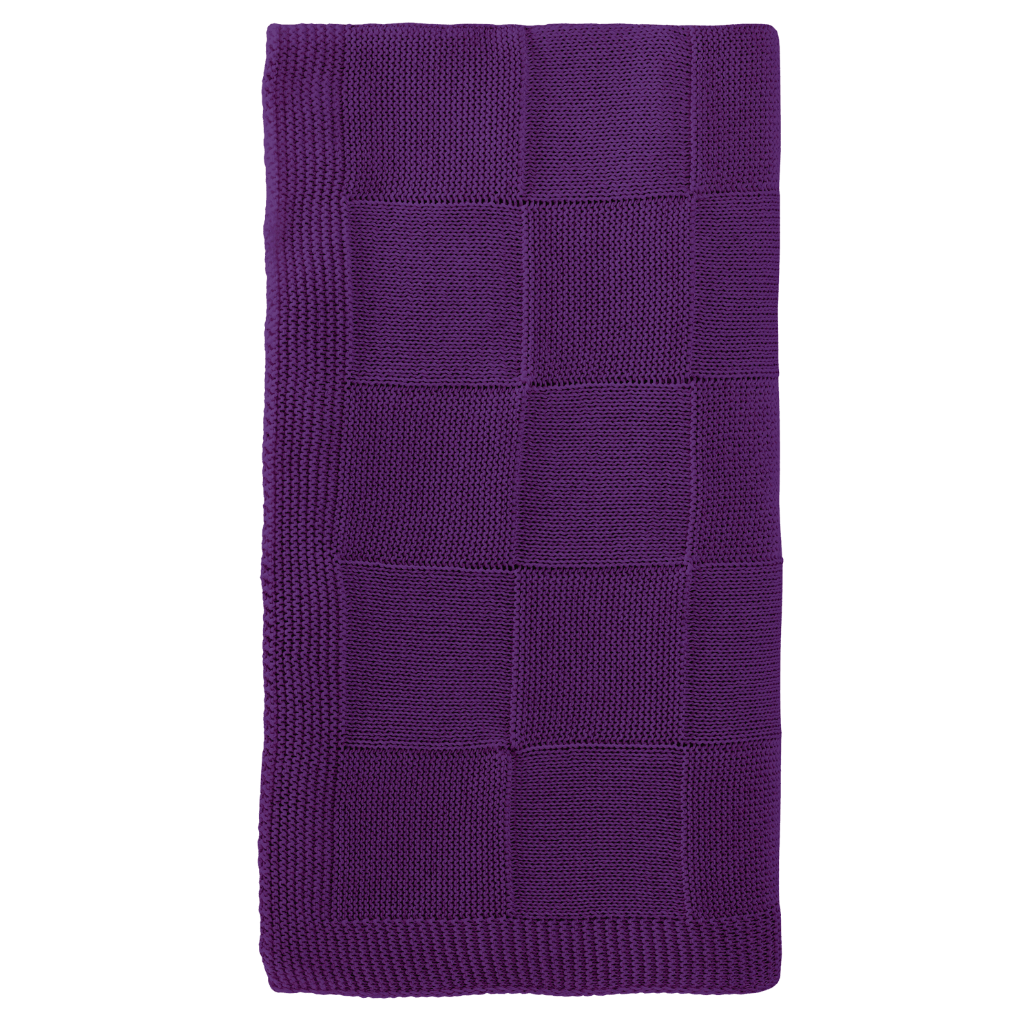 Плед Селла (Cella) вязаный, фиолетовый (без подарочной коробки)