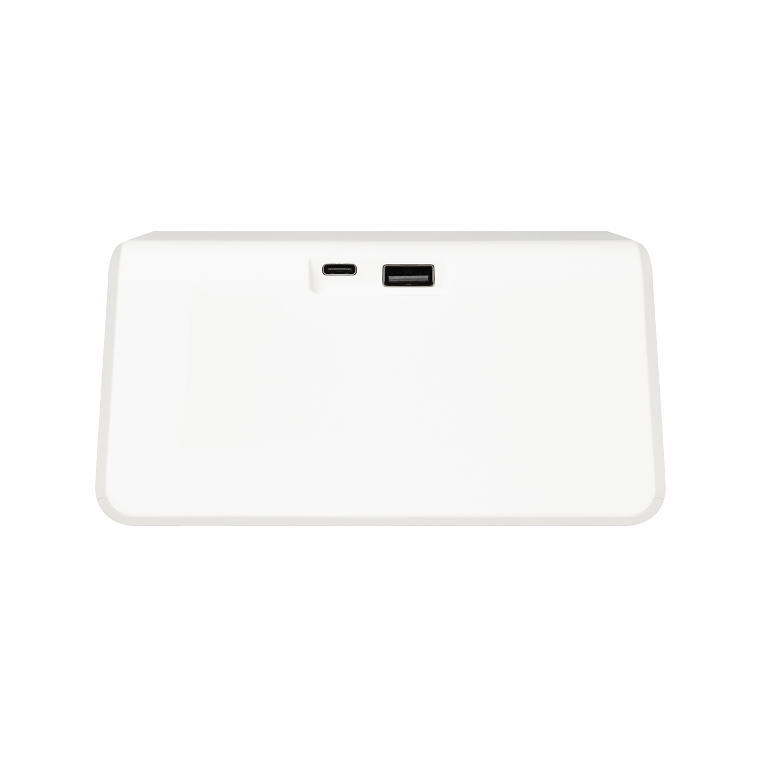 Зарядная станция с часами 15W Флейм (Flame), белая