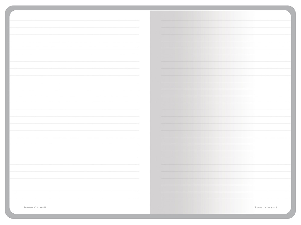 Тетрадь с каменной бумагой А5 Carrara 40 л., линейка, белый