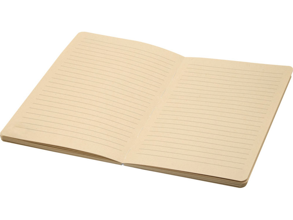 Блокнот из сахарного тростника и RPET А5 Liliana, натуральный/черный