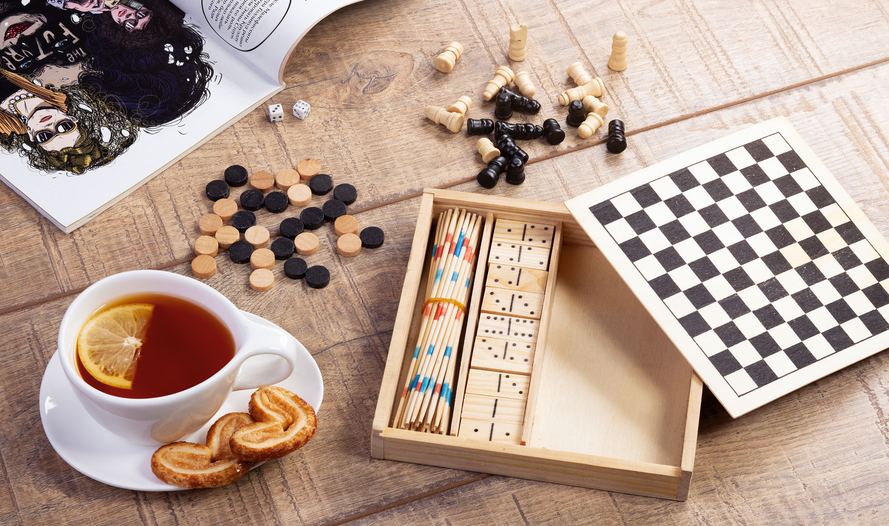 Набор игр "Joy" 4в1 с логотипом  | Print Logo