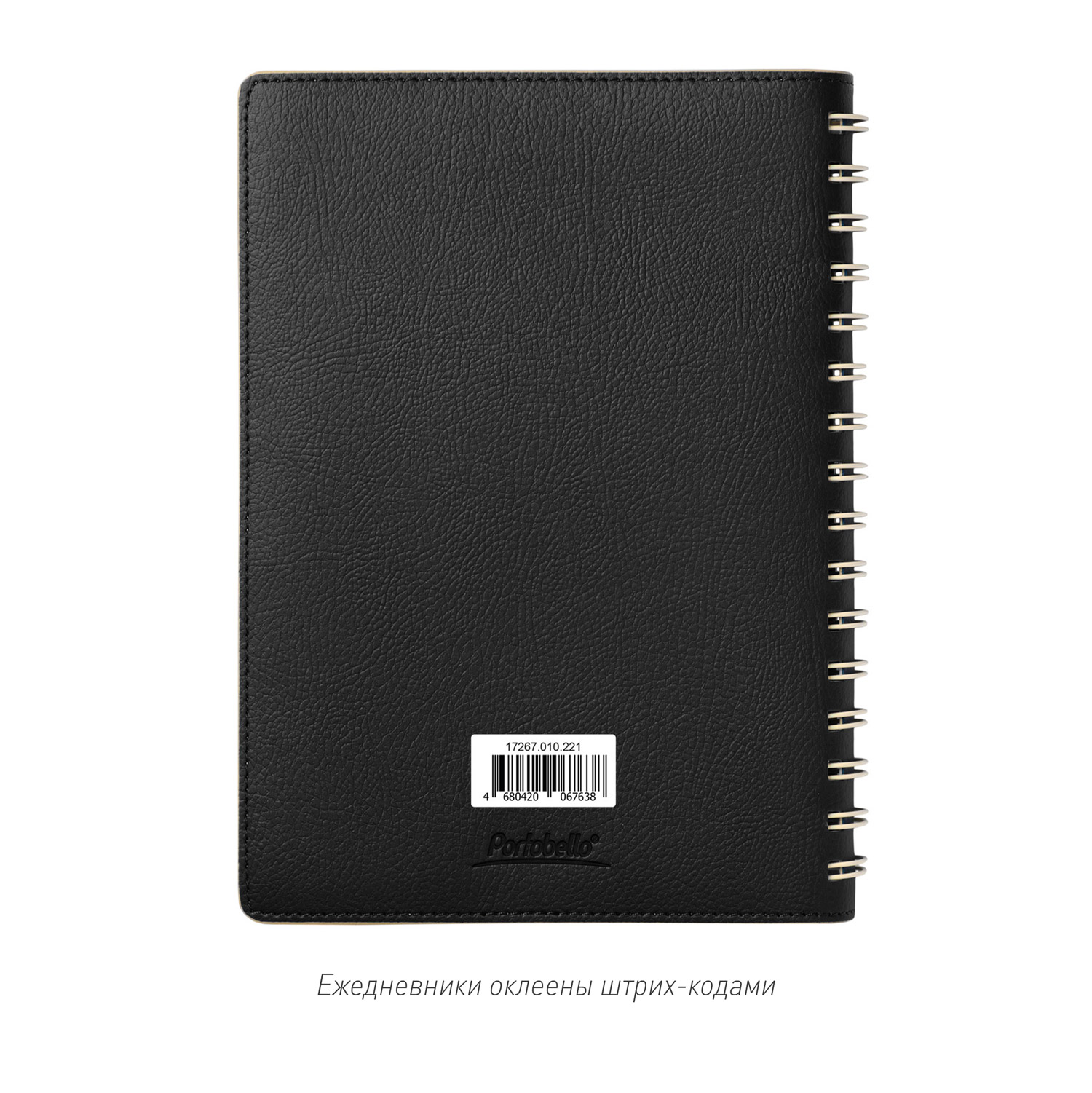 Ежедневник Виста (Vista) недатированный, черный/бежевый