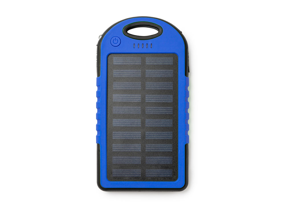 Портативный внешний аккумулятор DROIDE на солнечной батарее, королевский синий