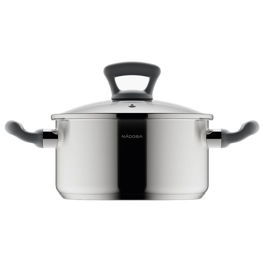 Кастрюля со стеклянной крышкой Vikki с логотипом Nadoba | Print Logo