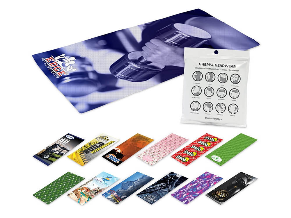 Многофункциональная бандана с возможностью полноцветной печати с логотипом  | Print Logo