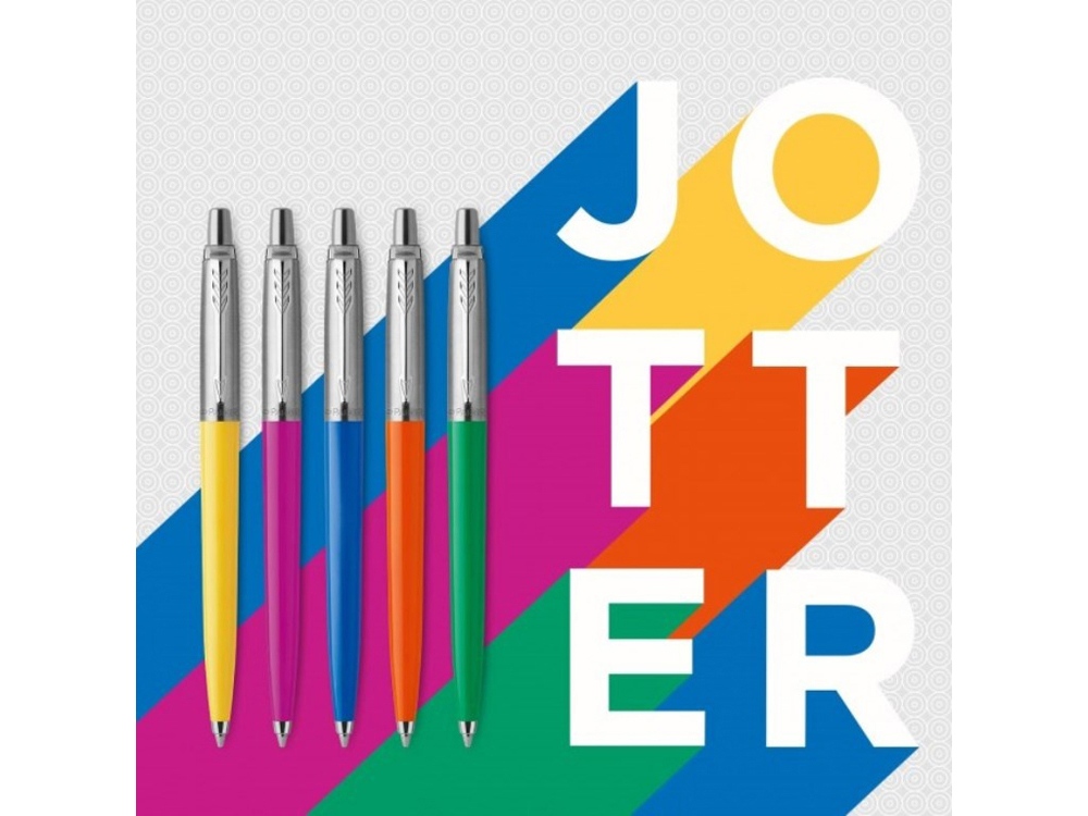Шариковая ручка Parker Jotter ORIGINALS WHITE CT, стержень: Mblue ЭКО-УПАКОВКА