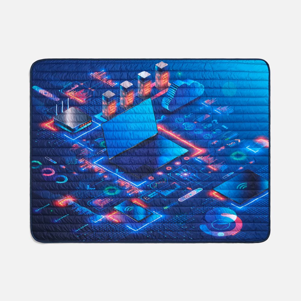 Плед Mosaic с печатью на заказ фото на сайте Print Logo.