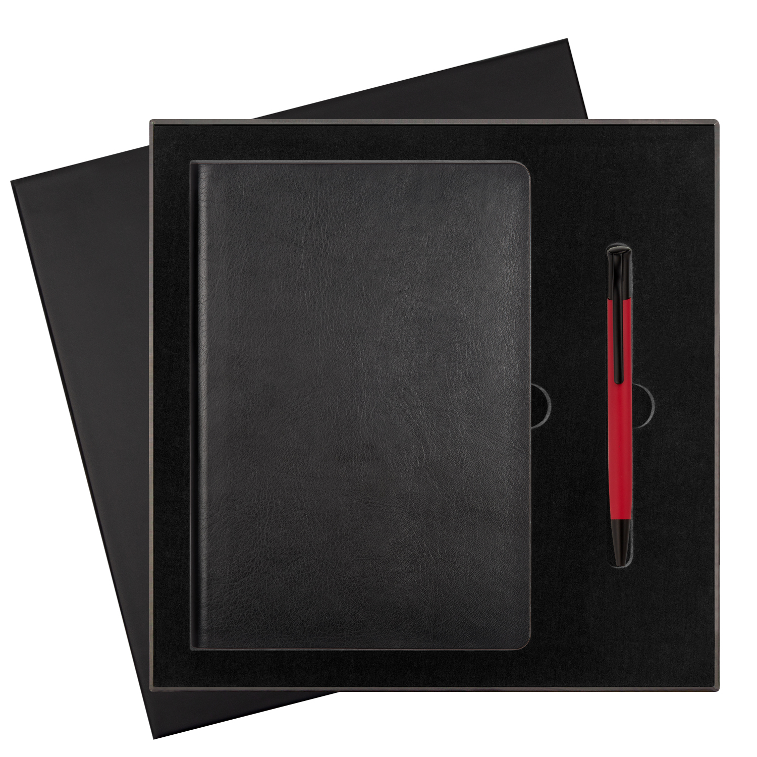 Подарочный набор Portobello/River Side черный (Ежедневник недат А5, Ручка) фото на сайте Print Logo.