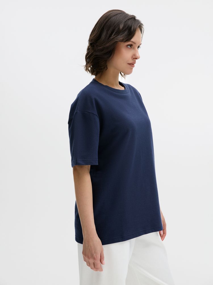 Футболка унисекс Durington, темно-синяя, размер M/L