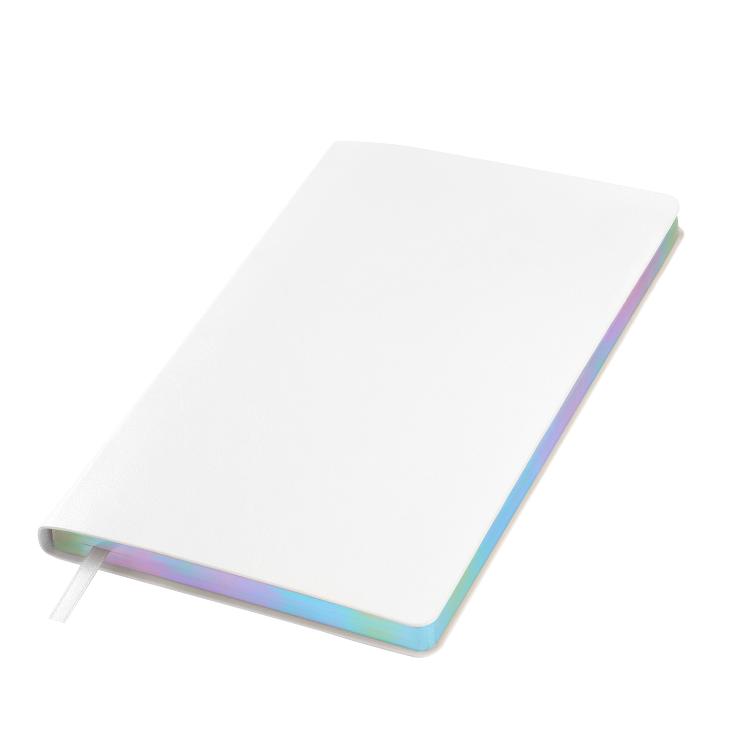 Ежедневник Гэлакси (Galaxy) недатированный, гибкая обложка, срез голограф. фольга, белый