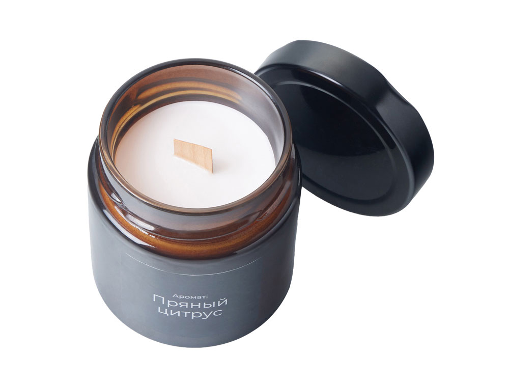 Свеча в стеклянной банке, ароматическая
