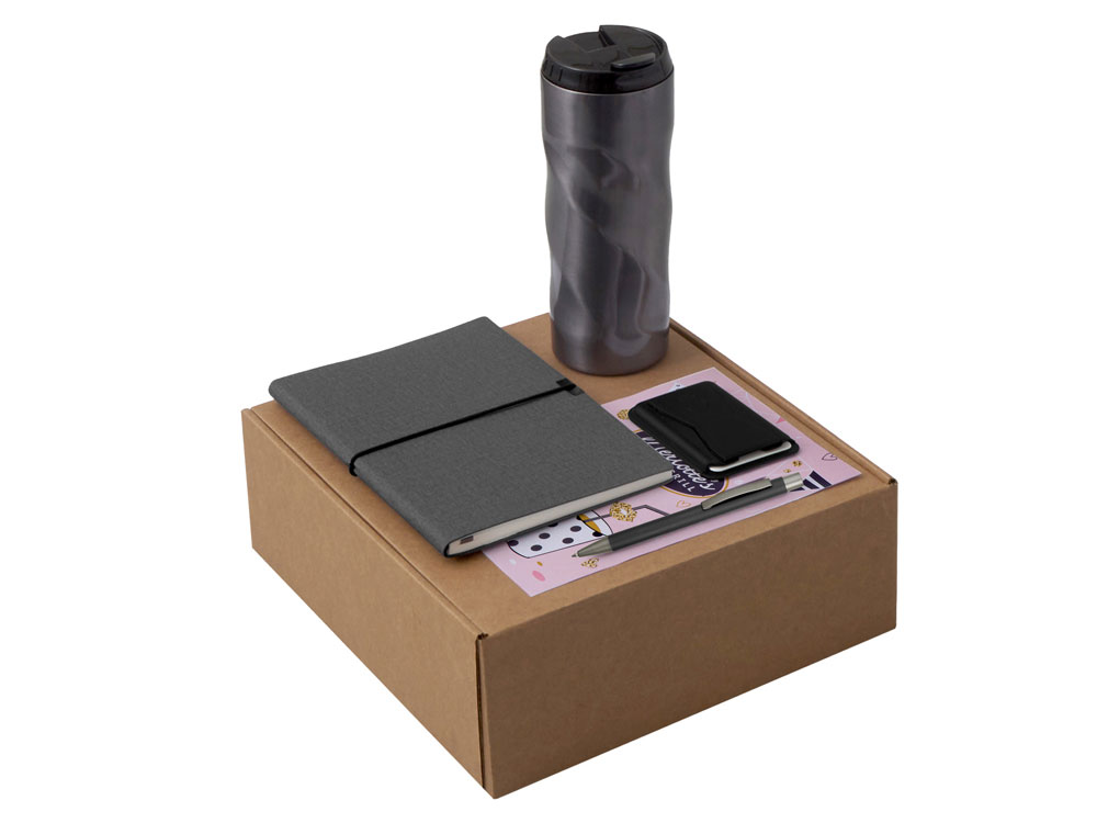 Набор Firm с блокнотом, ручкой и термокружкой с логотипом  | Print Logo