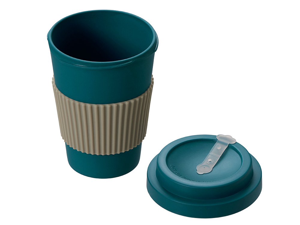 Термокружка Muffin из натуральных волокон, бензиновый синий