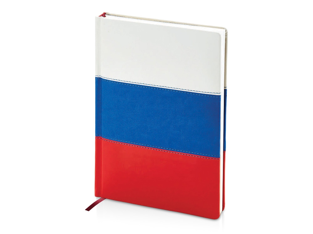 Ежедневник недатированный А5+ Россия. Флаг с логотипом Bruno Visconti | Print Logo