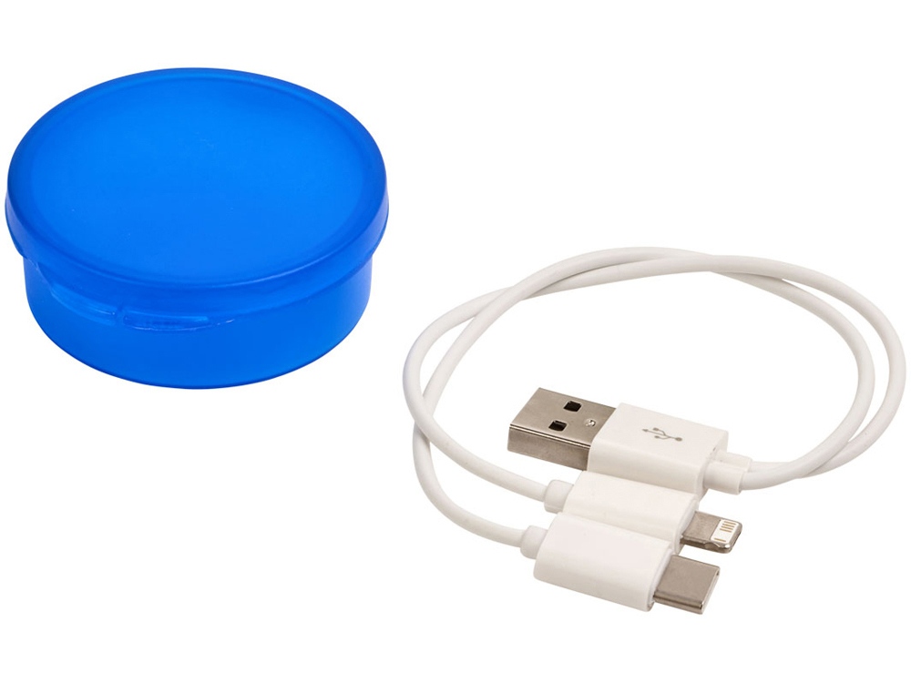 Кабель для зарядки Versa 3-в-1 в футляре с логотипом  | Print Logo