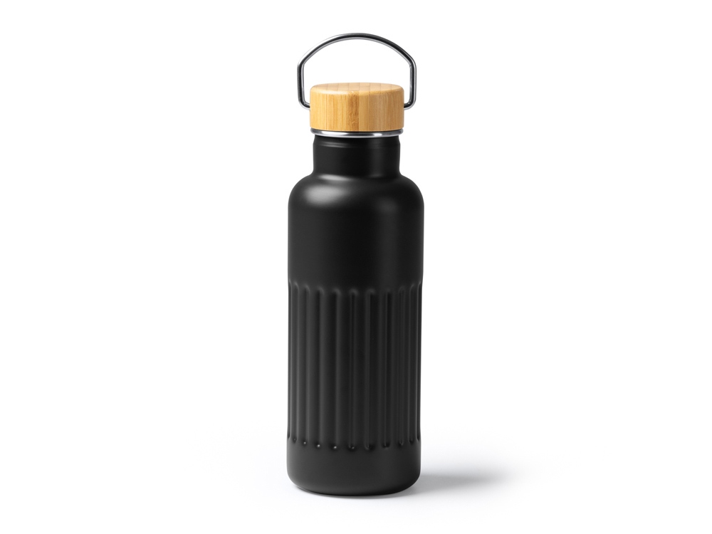 Термобутылка NOBUK с бамбуковой крышкой, 500 мл с логотипом  | Print Logo