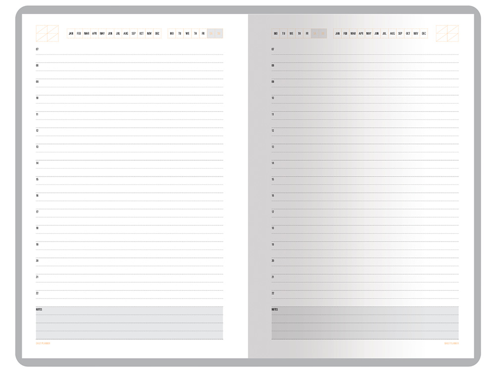 Ежедневник А5 недатированный Mercury, красный